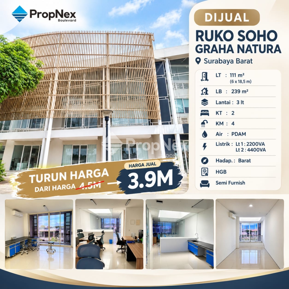Ruko Soho Graha Natura Untuk Usaha & Kantor